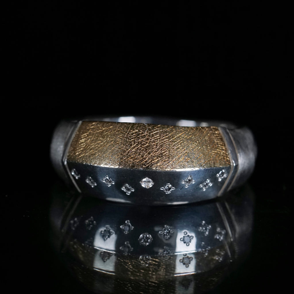 GERMEDEUR ジェルメドゥール Precious Ring GERMEDEUR / Two Tone Precious Ring Gray Diamond – Fuligo / Fuligoshed