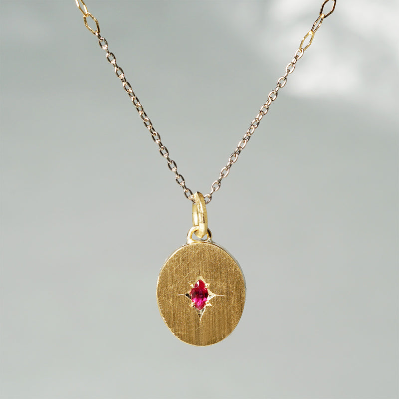 [-12/28 limited time] GICLAT / K18YG/silver x Ruby 0.040ct GLN916