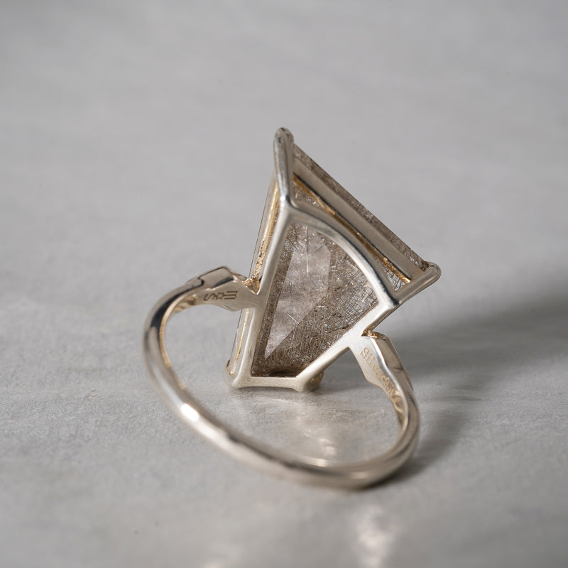 MOEMI SUGIMURA / Silver Rutilated Quartz Ring RGCN24-ID118