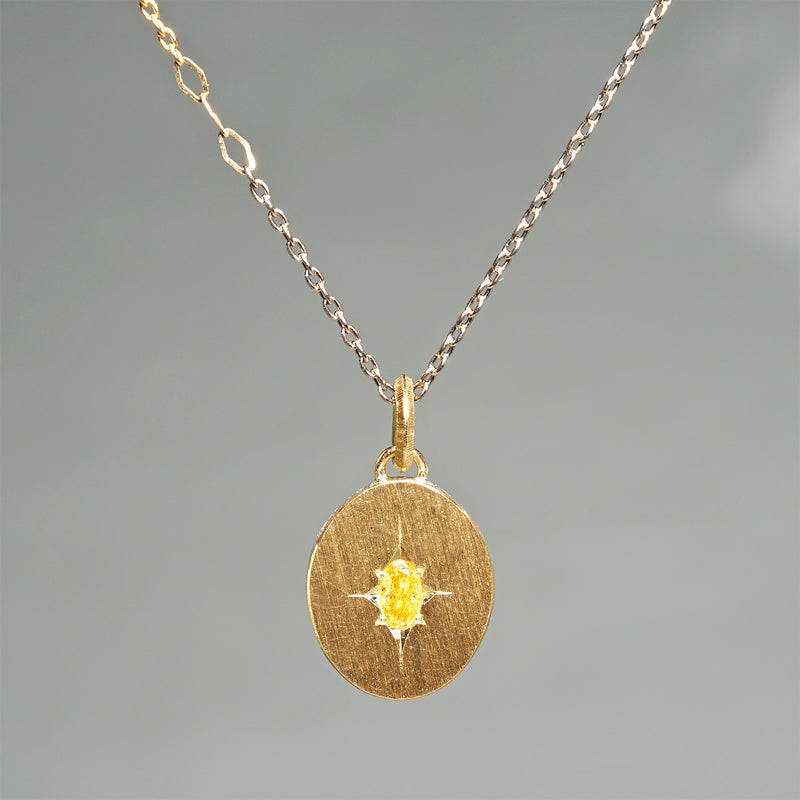 [-12/28 limited time] GICLAT / K18YG/silver x Yellow Diamond 0.071ct GLN917