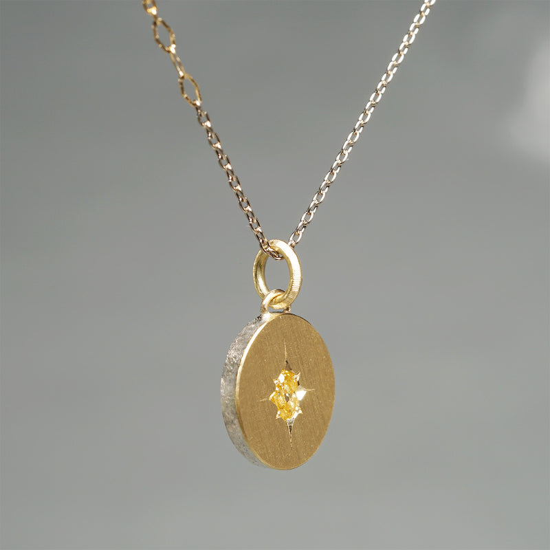 [-12/28 limited time] GICLAT / K18YG/silver x Yellow Diamond 0.071ct GLN917