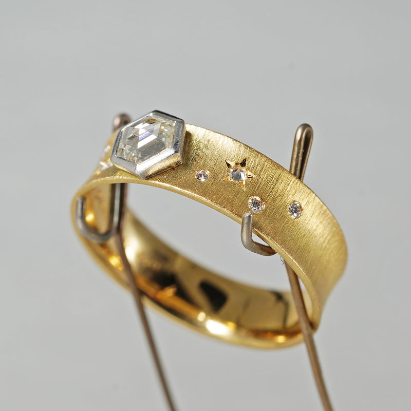[5/3-5/25 Limited time only] 19un-neuf / Limited Hexagon Ring Doiamond SDR16125