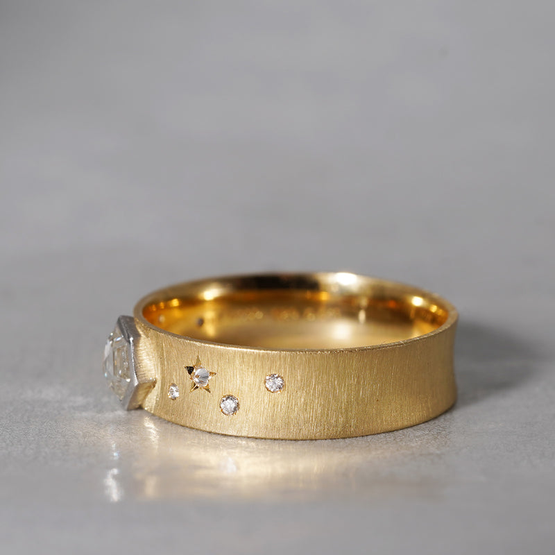 [5/3-5/25 Limited time only] 19un-neuf / Limited Hexagon Ring Doiamond SDR16125