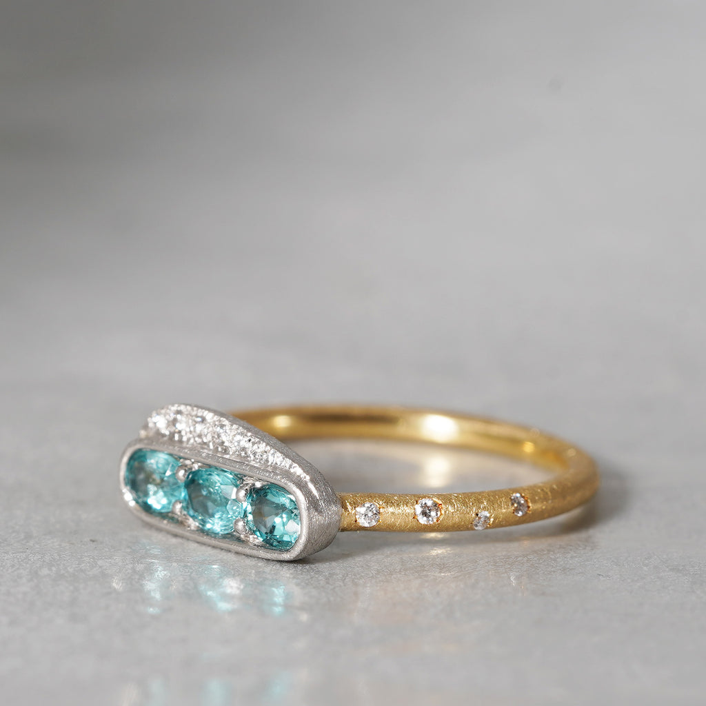 [5/3-5/25 Limited time only] 19un-neuf / Trois ring Grandidierite CR07912