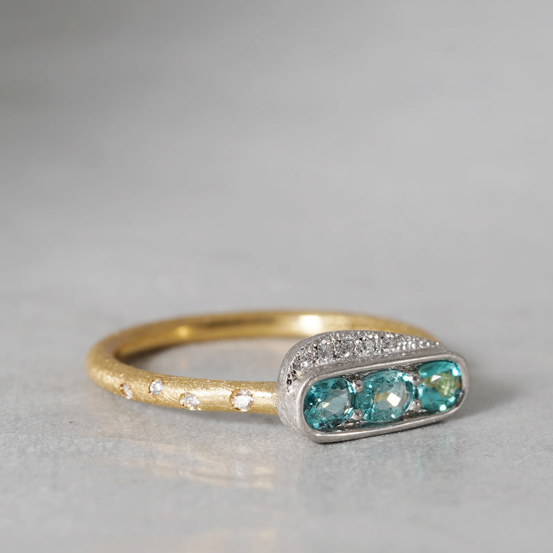 [5/3-5/25 Limited time only] 19un-neuf / Trois ring Grandidierite CR07912