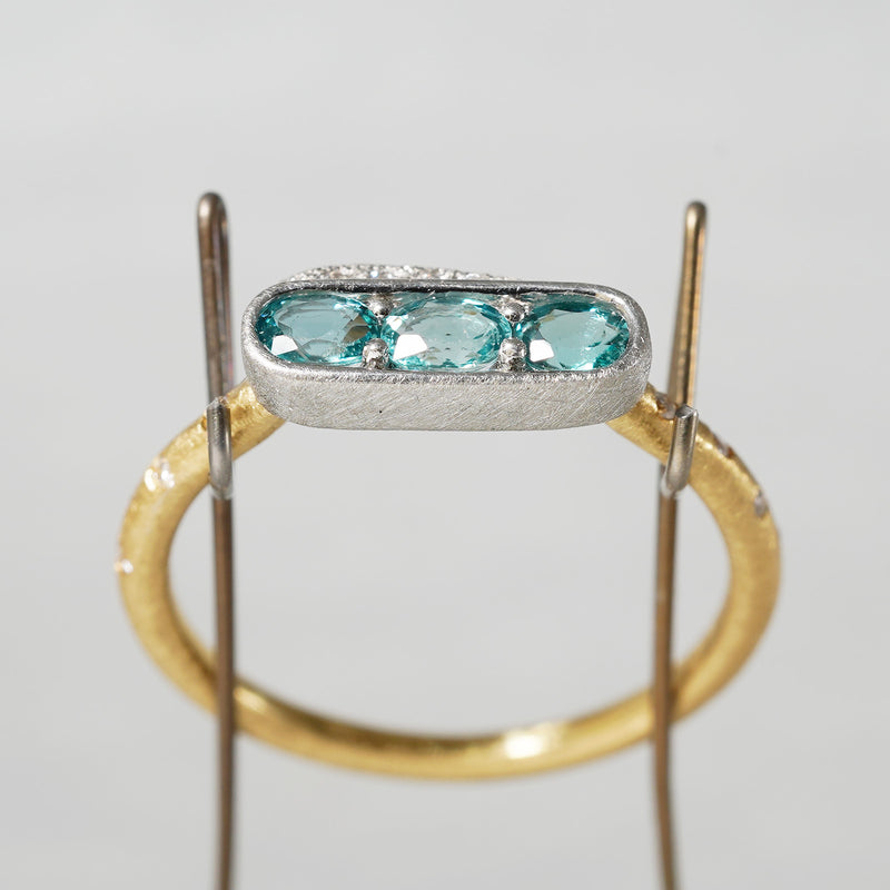 [5/3-5/25 Limited time only] 19un-neuf / Trois ring Grandidierite CR07912