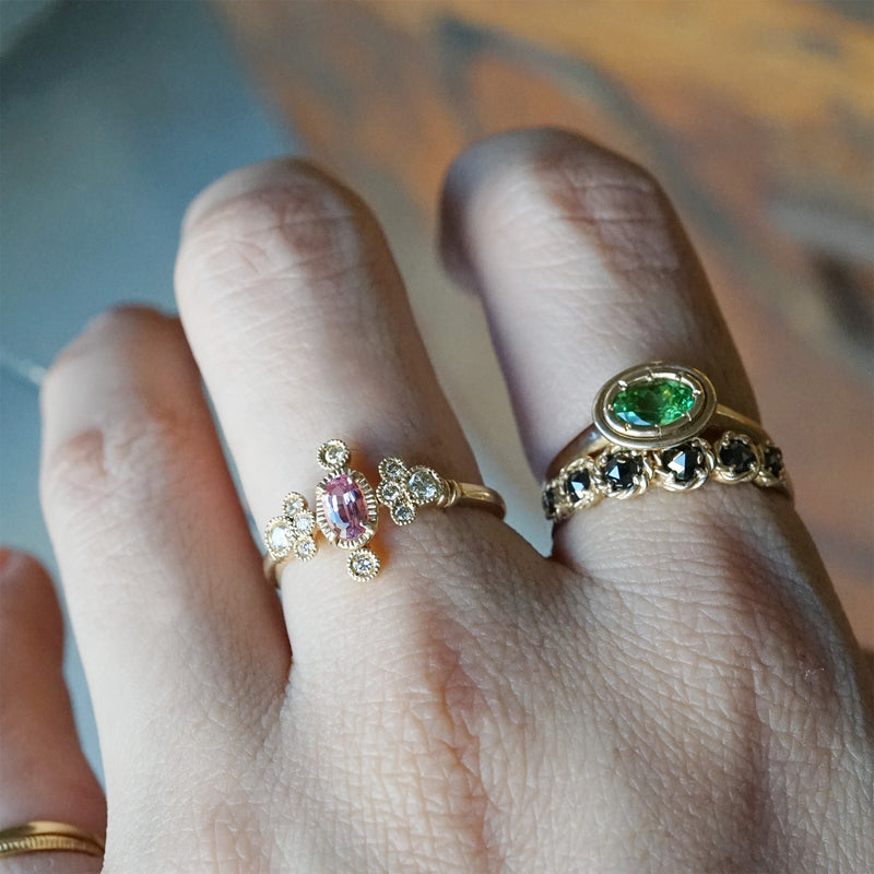 12/28 期間限定】tatsuo nagahata / グリーンガーネットリング (LM7082