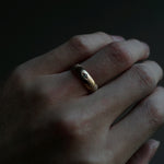 GERMEDEUR / Two Tone Precious Ring Gray Diamond – Fuligo / Fuligoshed