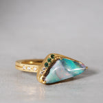 [5/3-5/25 Limited time only] 19un-neuf / Coral Reef Ring Boulder Opal OPR00816