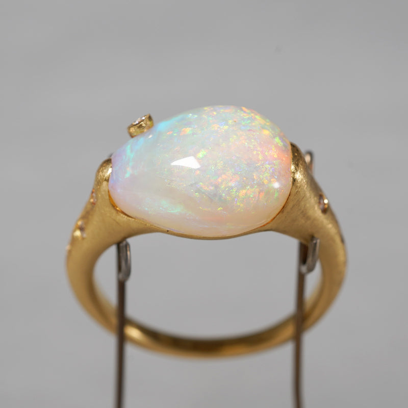 [5/3-5/25 Limited time only] 19un-neuf / Mermaid's Tear Ring Wood opal OPR2811