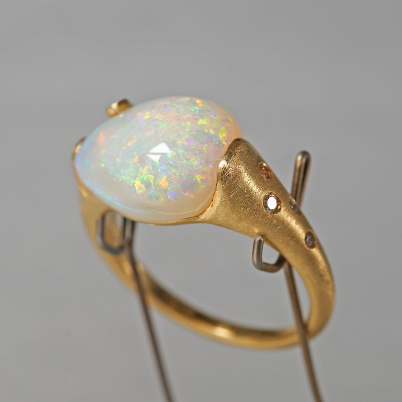 [5/3-5/25 Limited time only] 19un-neuf / Mermaid's Tear Ring Wood opal OPR2811
