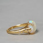 [5/3-5/25 Limited time only] 19un-neuf / Mermaid's Tear Ring Wood opal OPR2811