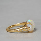 [5/3-5/25 Limited time only] 19un-neuf / Mermaid's Tear Ring Wood opal OPR2811