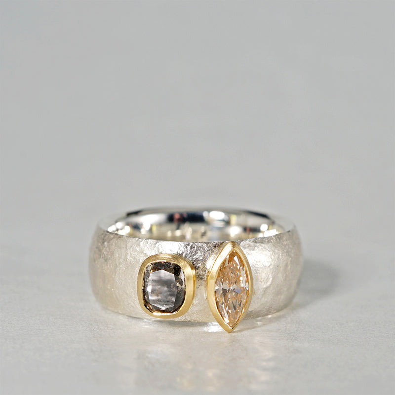 【-12/28 期間限定】GICLAT /  K18YG/silver x Diamond　GLR856