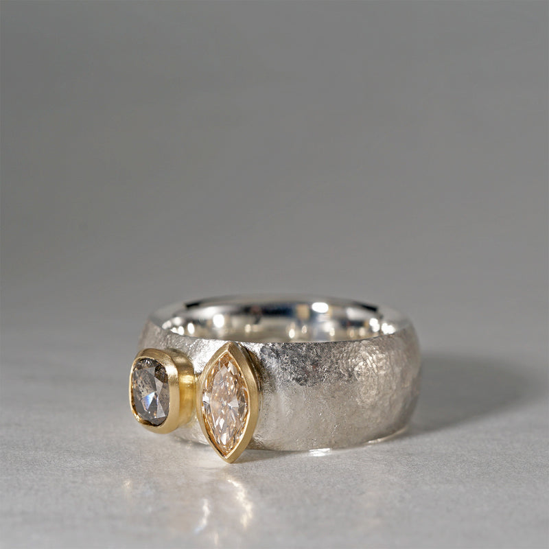 【-12/28 期間限定】GICLAT /  K18YG/silver x Diamond　GLR856