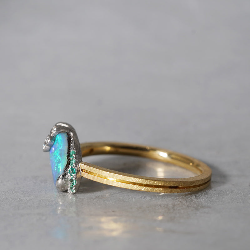 [5/3-5/25 Limited time only] 19un-neuf / Dancing Light Ring Boulder Opal OPR04113