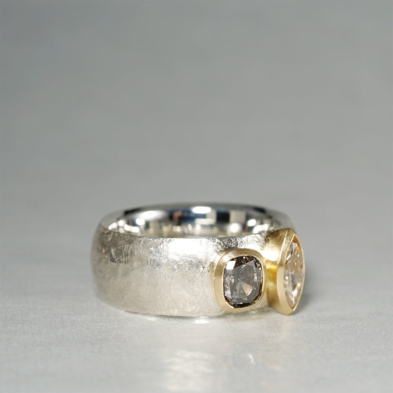 【-12/28 期間限定】GICLAT /  K18YG/silver x Diamond　GLR856