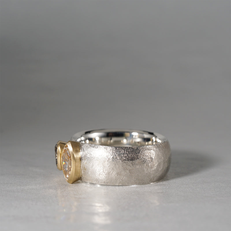 【-12/28 期間限定】GICLAT /  K18YG/silver x Diamond　GLR856