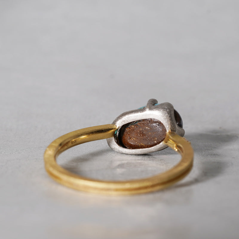 [5/3-5/25 Limited time only] 19un-neuf / Dancing Light Ring Boulder Opal OPR04113