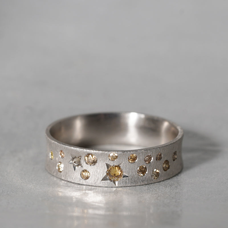 [5/3-5/25 Limited time only] 19un-neuf / Starry Night Ring Brown Diamond AR07713