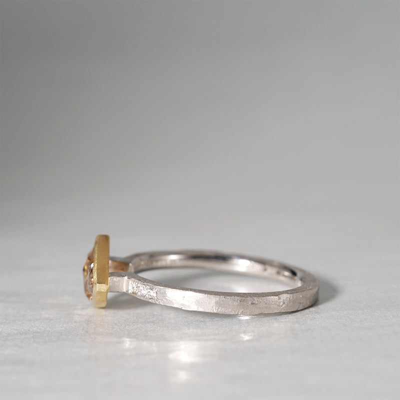 【-12/28 期間限定】GICLAT /  K18YG/Pt900 x Brown Diamond x Diamond　GLR891