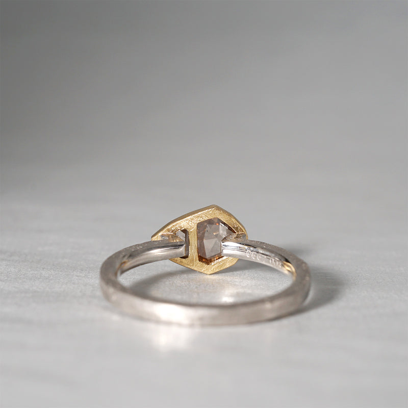 【-12/28 期間限定】GICLAT /  K18YG/Pt900 x Brown Diamond x Diamond　GLR891