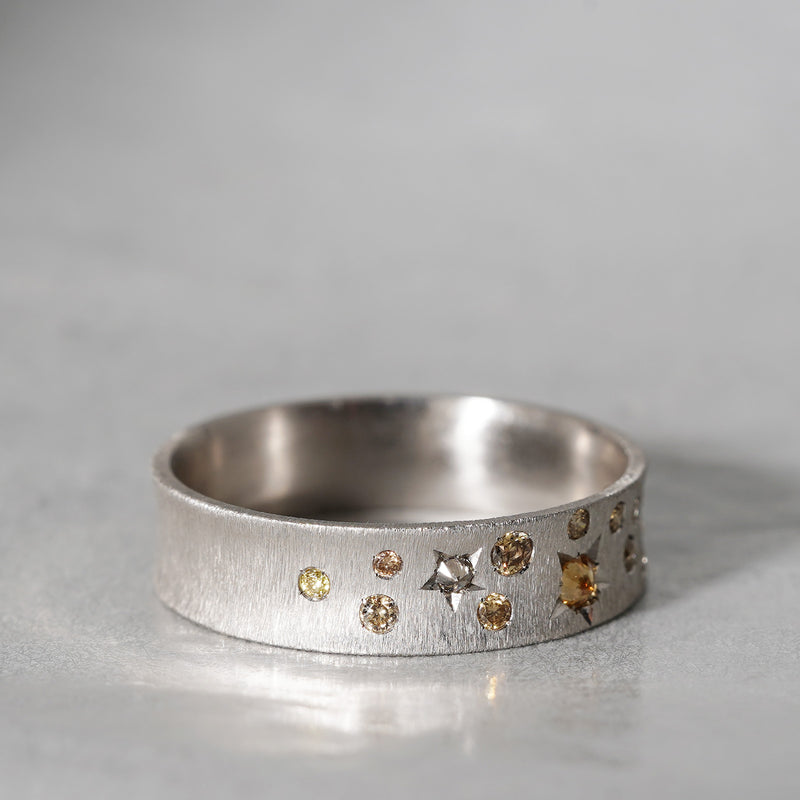 [5/3-5/25 Limited time only] 19un-neuf / Starry Night Ring Brown Diamond AR07713