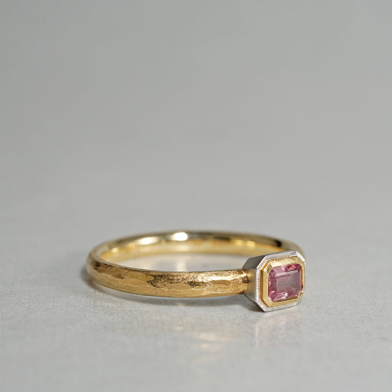 【-12/28 期間限定】GICLAT /  K18YG/Pt900 x Padparachia Sapphire　GLR311