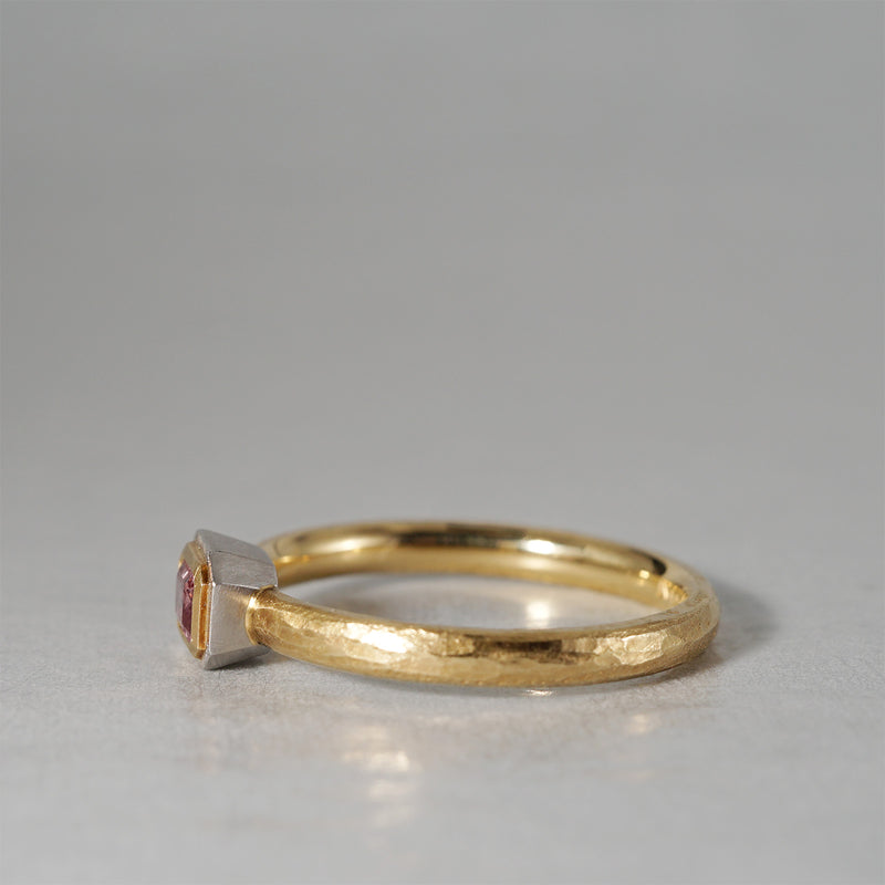 【-12/28 期間限定】GICLAT /  K18YG/Pt900 x Padparachia Sapphire　GLR311