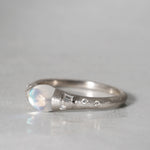 [5/3-5/25 Limited time only] 19un-neuf / Handsome Ring WhiteLabradorite CR03712