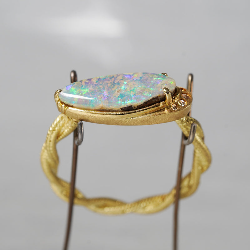 [5/3-5/25 Limited time only] 19un-neuf / Sunset Ring Boulder opal OPR01412