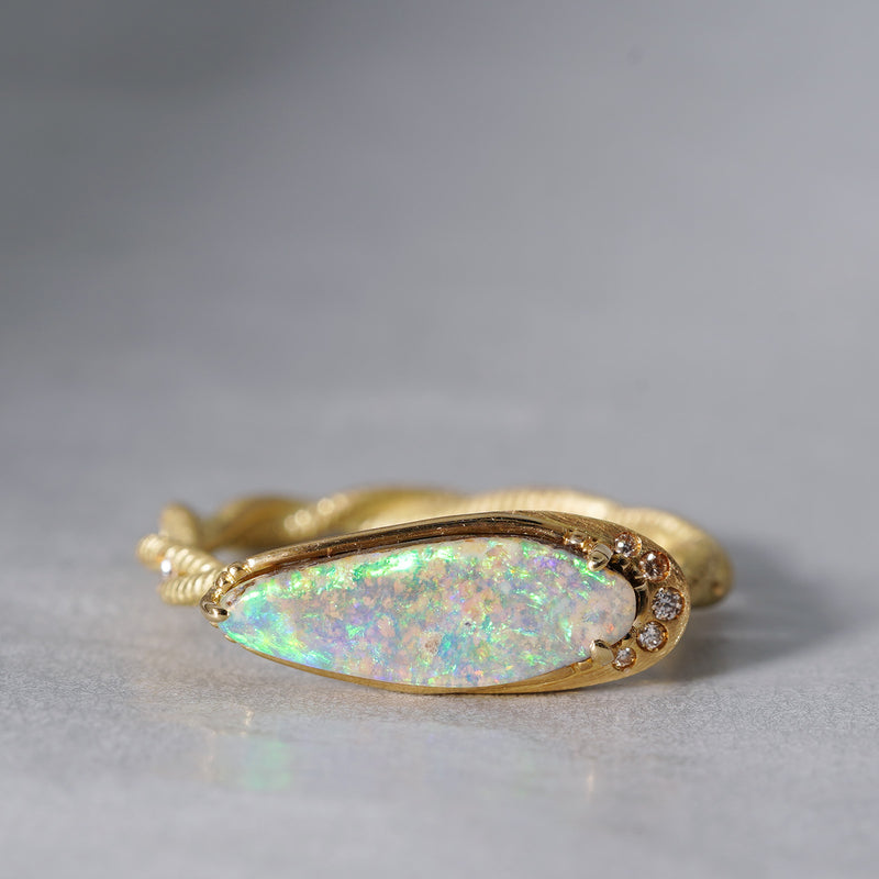 [5/3-5/25 Limited time only] 19un-neuf / Sunset Ring Boulder opal OPR01412