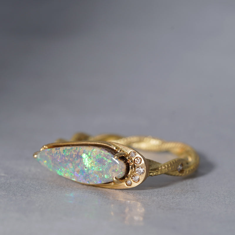 [5/3-5/25 Limited time only] 19un-neuf / Sunset Ring Boulder opal OPR01412