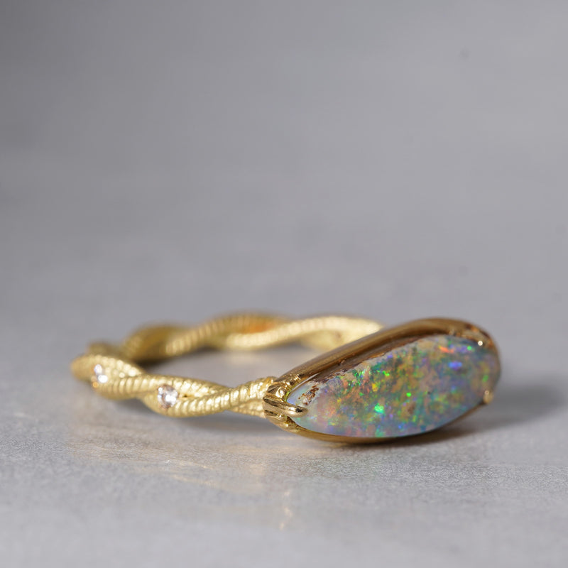 [5/3-5/25 Limited time only] 19un-neuf / Sunset Ring Boulder opal OPR01412