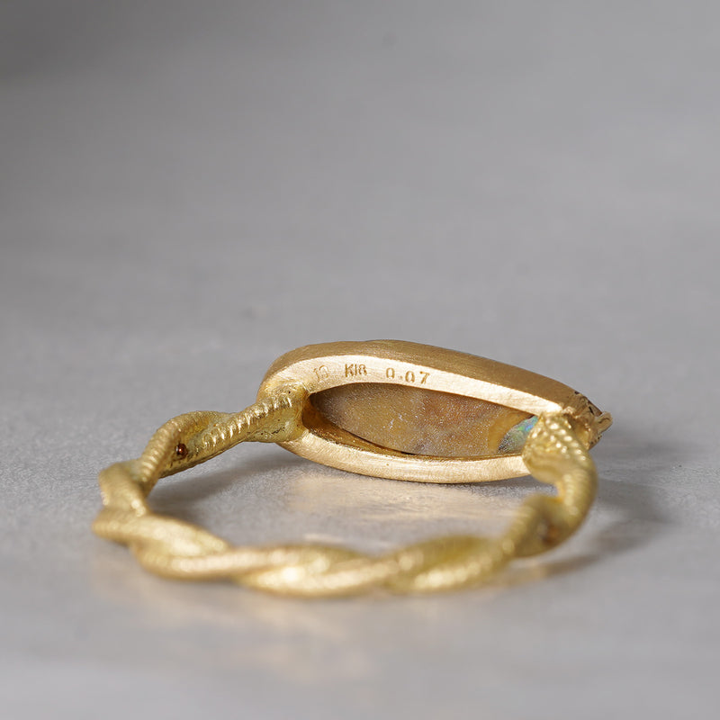 [5/3-5/25 Limited time only] 19un-neuf / Sunset Ring Boulder opal OPR01412