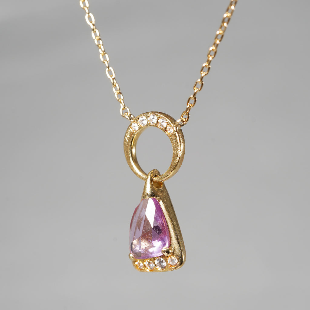 【5/3-5/25 期間限定】19un-neuf / ツキマチのネックレス sapphire CN00160
