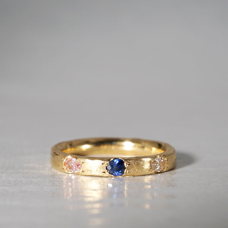 [-12/28 limited time] GICLAT / Camino [K18YG / Diamond x Montana Sapphire x Padparadscha Sapphire] GLR901