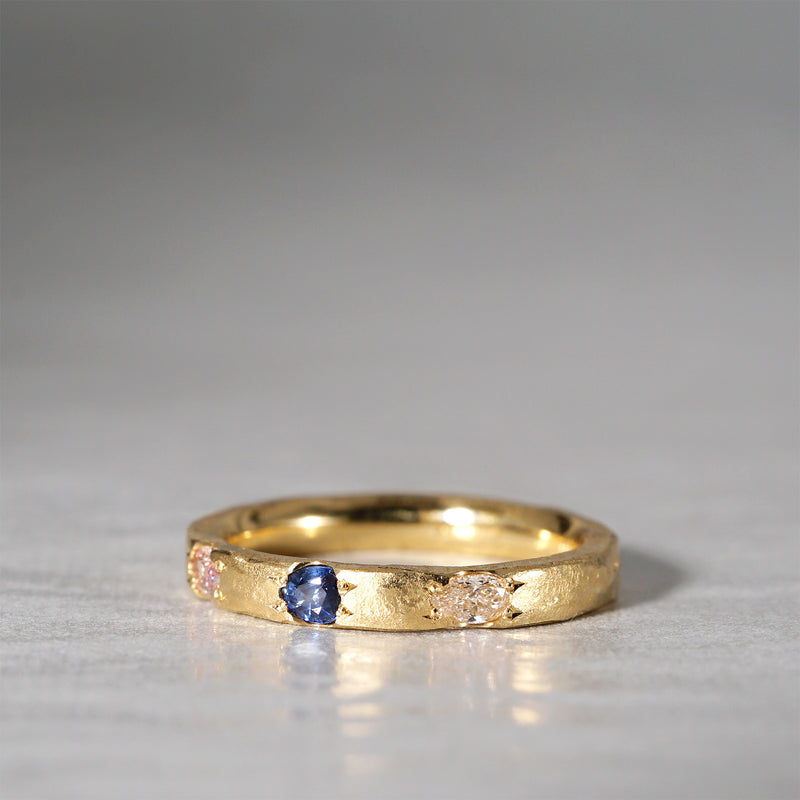 [-12/28 limited time] GICLAT / Camino [K18YG / Diamond x Montana Sapphire x Padparadscha Sapphire] GLR901