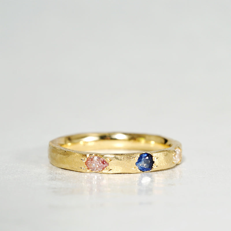 [-12/28 limited time] GICLAT / Camino [K18YG / Diamond x Montana Sapphire x Padparadscha Sapphire] GLR901