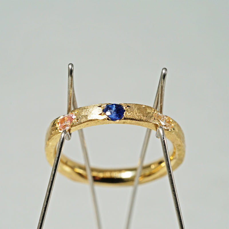 [-12/28 limited time] GICLAT / Camino [K18YG / Diamond x Montana Sapphire x Padparadscha Sapphire] GLR901