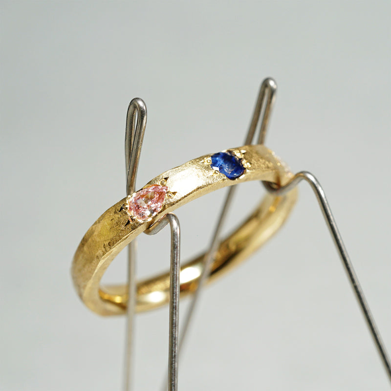 [-12/28 limited time] GICLAT / Camino [K18YG / Diamond x Montana Sapphire x Padparadscha Sapphire] GLR901