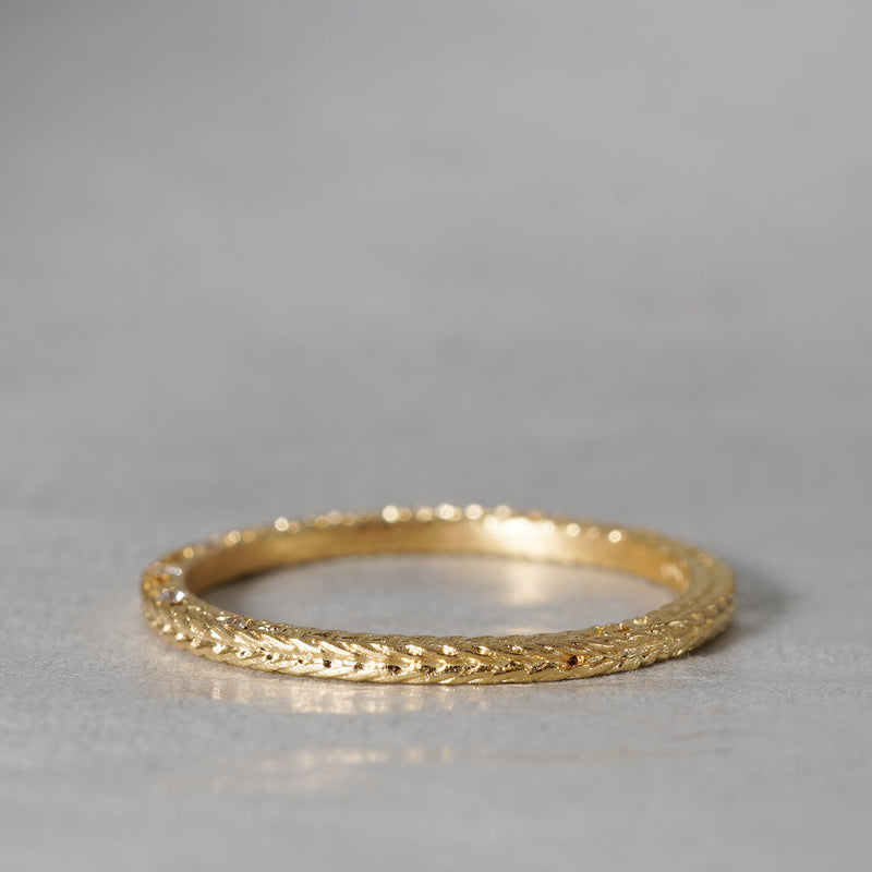 【-8/31 期間限定】19un-neuf / ヘリンボーン Ring L LR20613