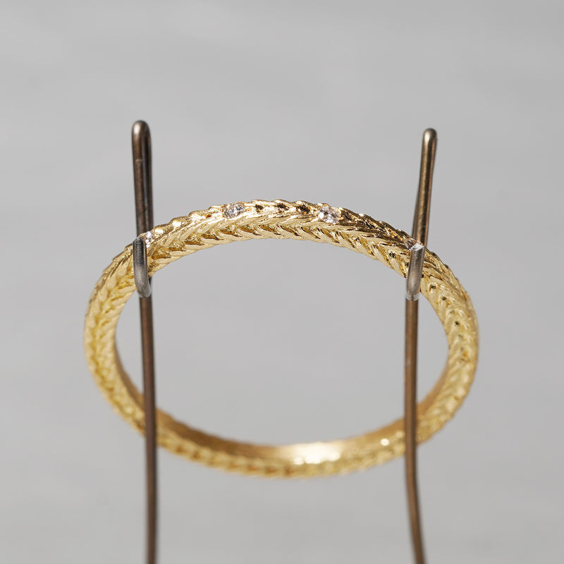 【-8/31 期間限定】19un-neuf / ヘリンボーン Ring L LR20613