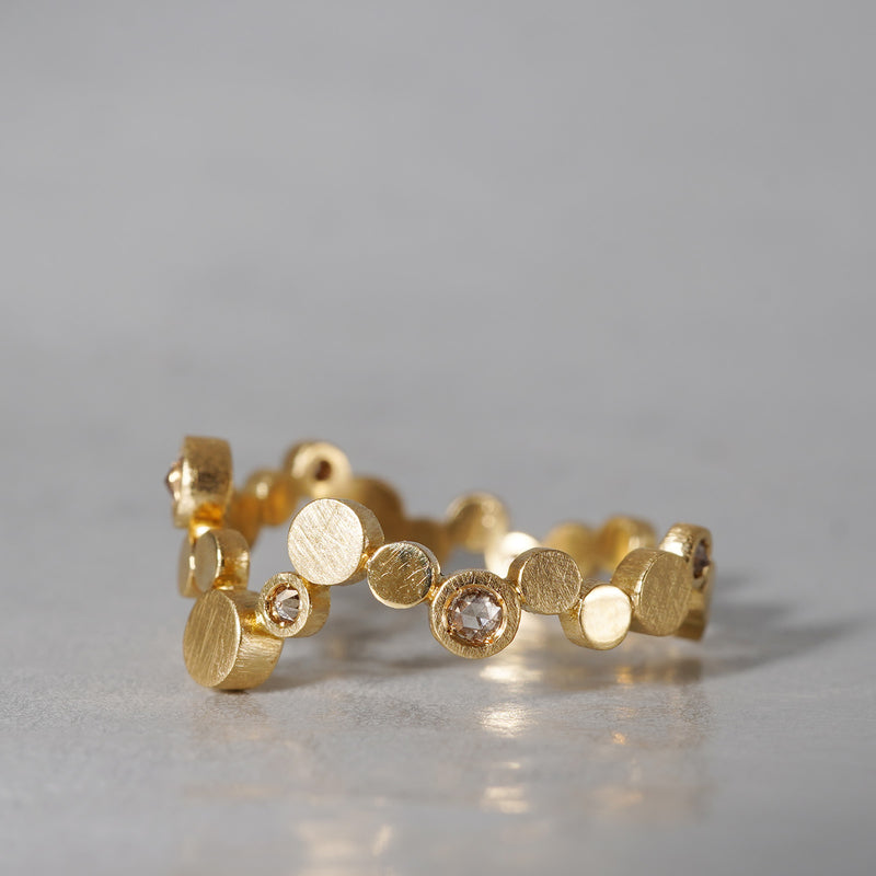 [5/3-5/25 Limited time only] 19un-neuf / Dot seven stars ring Diamond LR19213