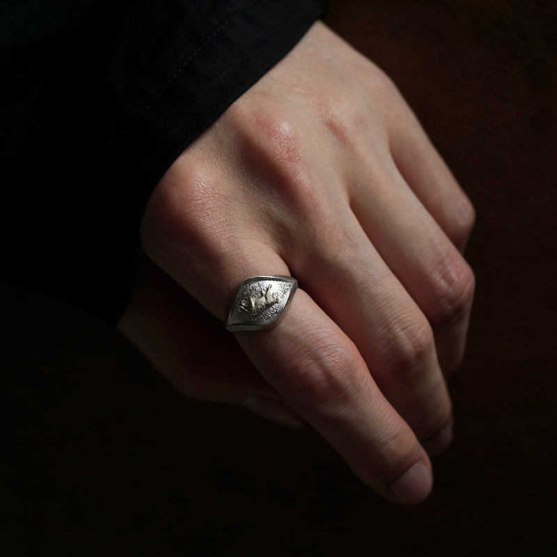 ATELIER FER / FR-81 Zodiac Lip Ring Tiger (custom-order ）