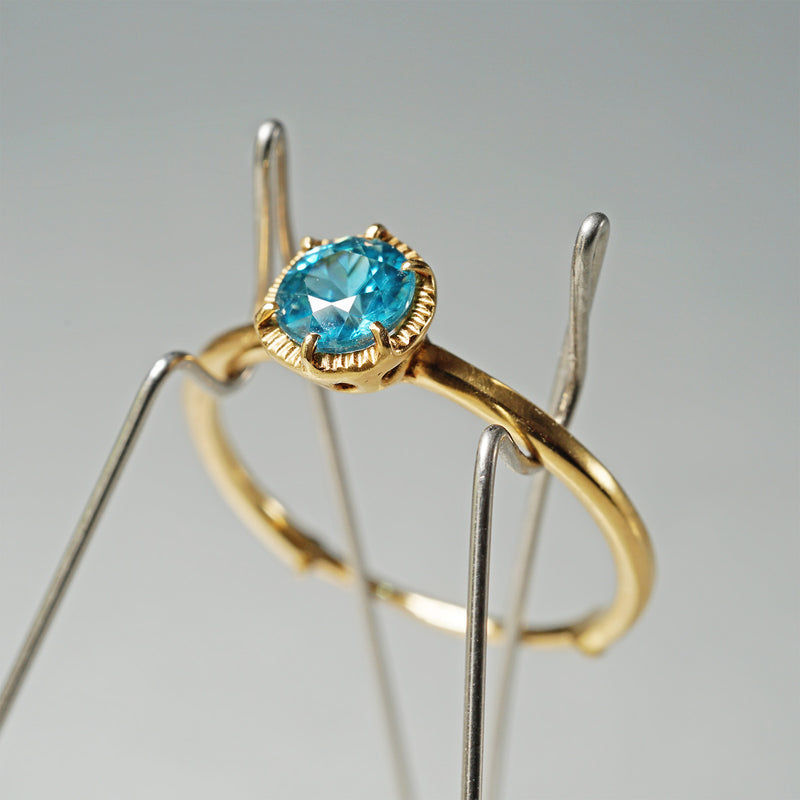 12/28 期間限定】tatsuo nagahata / K18 ブルージルコンリング (LM6549