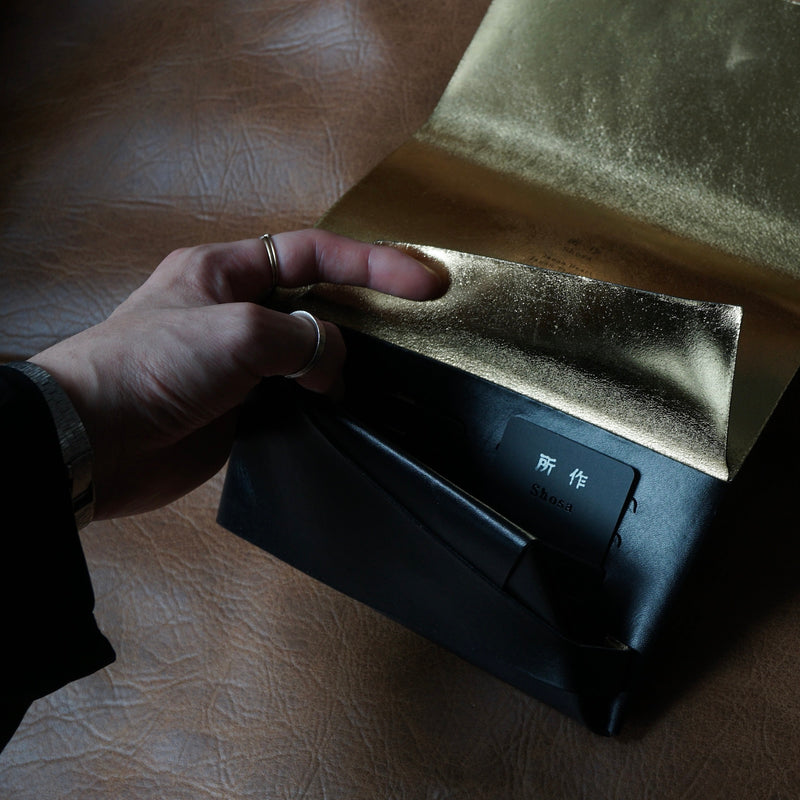 [Limited period]shosa / Long wallet bolero black x gold
