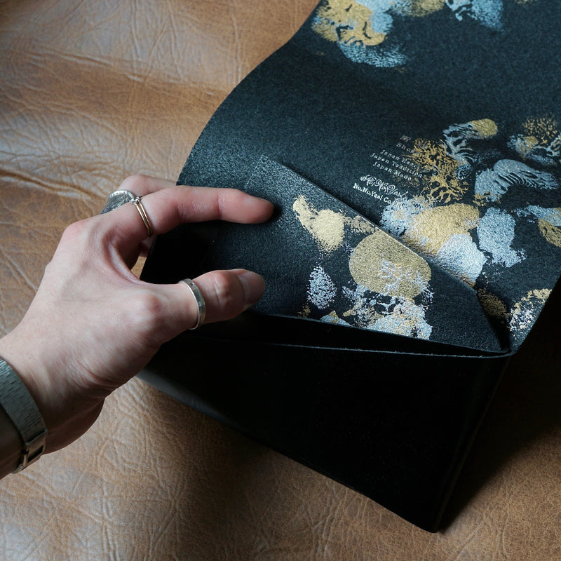 [Limited period]shosa / Long Wallet Black x Kaigetsu (for left-handed)