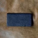 [Limited period]shosa / Long wallet black leather x indigo dyeing