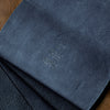[Limited period]shosa / Long wallet black leather x indigo dyeing